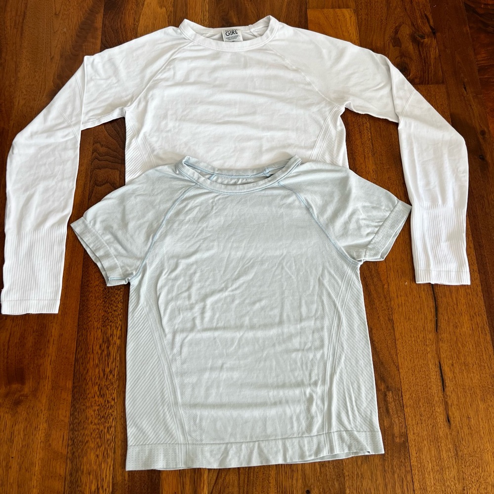[Like New] Athleta Girl Powerup Sports Tee Set (S/7)